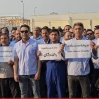 تداوم اعتصاب کارگران ارکان ثالث در پالایشگاه دهم پارس جنوبی